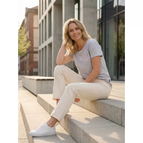  Frauen t -Shirt mit kurzen Ärmeln SAM 73 SIAN WT 820 GRAU 