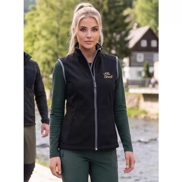  Softshellweste für Damen ALTISPORT ALW056516 SCHWARZ 
