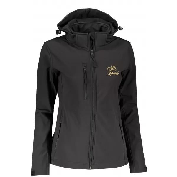  Softshelljacke für Damen ALTISPORT ALW056521 SCHWARZ 