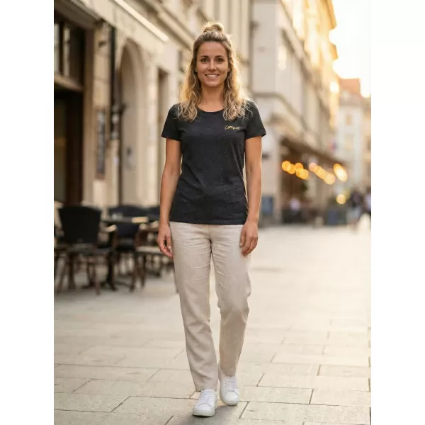  Damen-T-Shirt ALTISPORT RISTA LTST769 SCHWARZ 