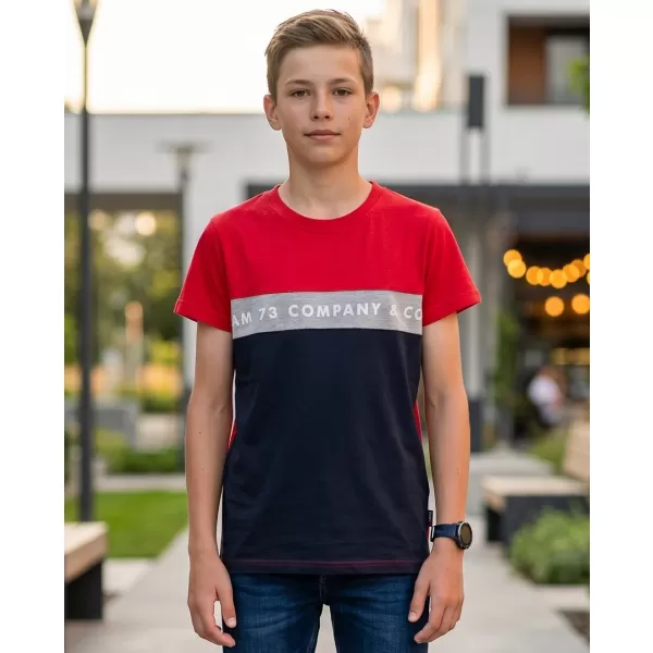  Boy T -Shirt mit kurzen Ärmeln SAM 73 TYLER BT 548 ROT 