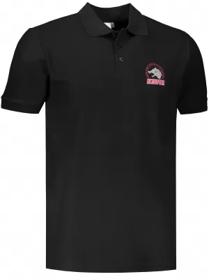 Herren-T-Shirt mit Kragen ALTISPORT ALM071203 SCHWARZ UND ROT