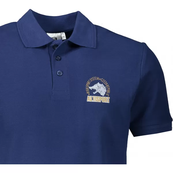 Herren-T-Shirt mit Kragen ALTISPORT ALM071203 MITTERNACHTSBLAU 