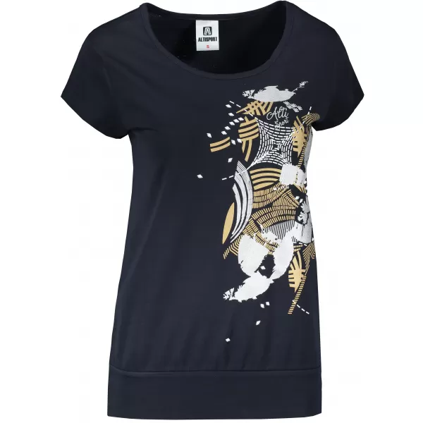  Damen-T-Shirt ALTISPORT ALW084120 MARINEBLAU/GOLD 