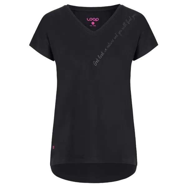  Damen-T-Shirt LOAP ABAKA SCHWARZ 