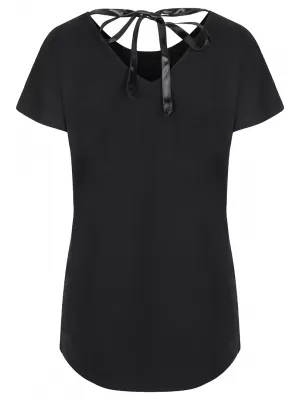 Damen-T-Shirt LOAP ABONA SCHWARZ