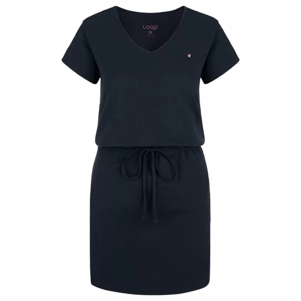  Kleid LOAP BLANKA DUNKELBLAU 