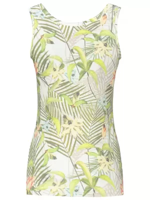 Damen-Tanktop TORSTAI MAUI WEIß/GRÜN