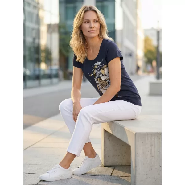  Damen-T-Shirt ALTISPORT ALW084120 MARINEBLAU/GOLD 