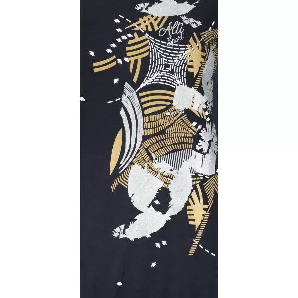  Damen-T-Shirt ALTISPORT ALW084120 MARINEBLAU/GOLD 
