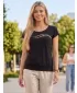 Dámské triko ALTISPORT CARRYOVER ALW001120 ČERNOZLATÁ