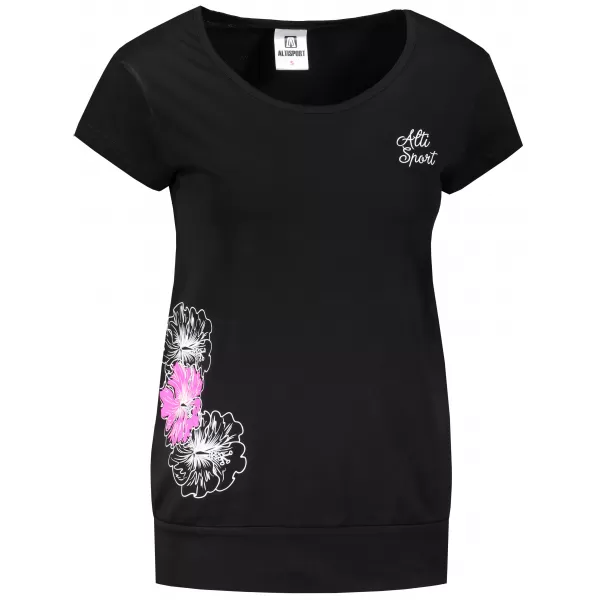  Damen-T-Shirt ALTISPORT ALW106120 SCHWARZ ROSA 