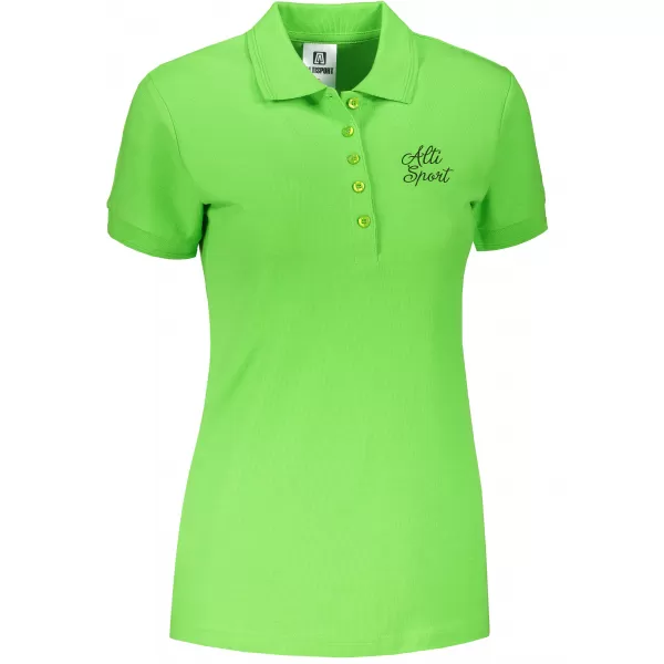  Damen-T-Shirt mit Kragen ALTISPORT ALW056210 APFELGRÜN 