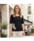 Damen-T-Shirt ALTISPORT ALW106AL1 SCHWARZ UND GOLD