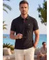 Premium-T-Shirt für Herren mit Kragen ALTISPORT ALM002203 SCHWARZ UND GOLD