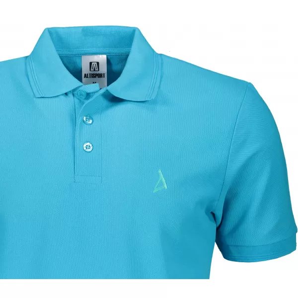  Premium-T-Shirt für Herren mit Kragen ALTISPORT ALM002203 TÜRKIS 
