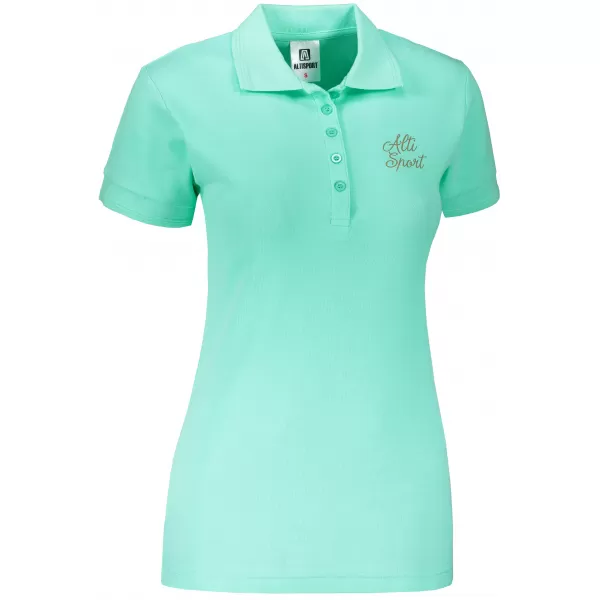  Damen-T-Shirt mit Kragen ALTISPORT ALW056210 MINZE 