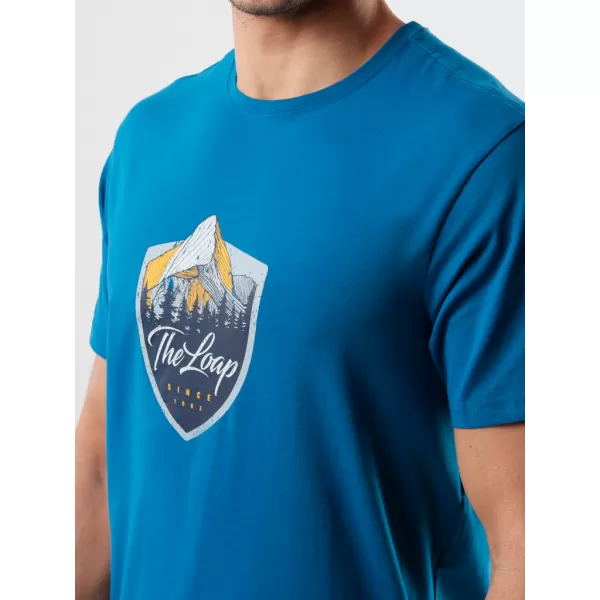  Herren-T-Shirt LOAP ALESH BLAUPAUSE 