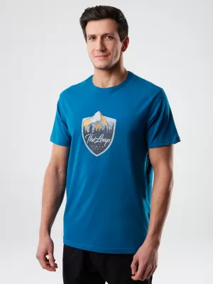 Herren-T-Shirt LOAP ALESH BLAUPAUSE