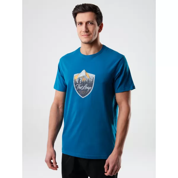  Herren-T-Shirt LOAP ALESH BLAUPAUSE 