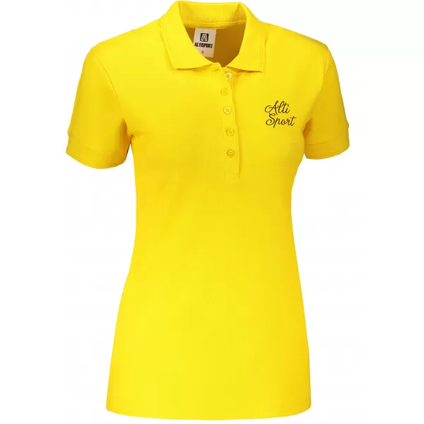  Damen-T-Shirt mit Kragen ALTISPORT ALW056210 GELB 