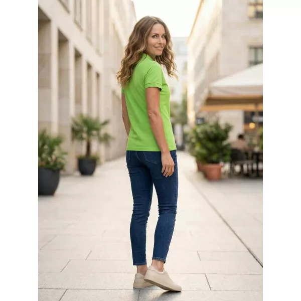  Damen-T-Shirt mit Kragen ALTISPORT ALW056210 APFELGRÜN 