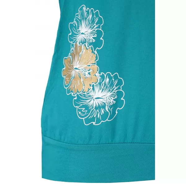 Damen-T-Shirt ALTISPORT ALW106120 DUNKLES TÜRKIS 