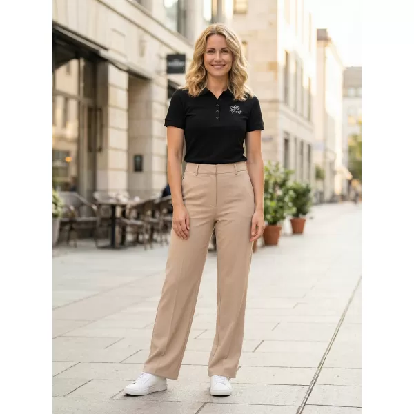  Damen-T-Shirt mit Kragen ALTISPORT ALW056210 SCHWARZ UND WEIß 