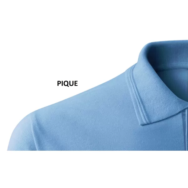 Premium-T-Shirt für Herren mit Kragen ALTISPORT ALM002203 HIMMELBLAU 