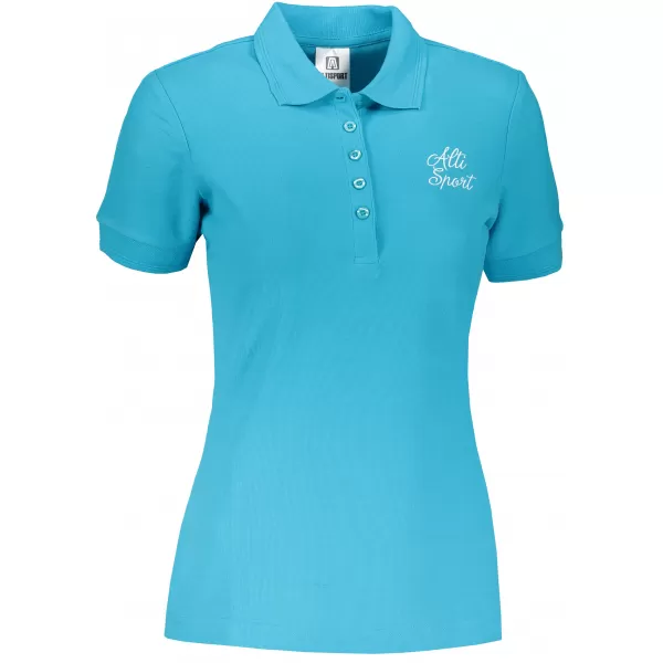  Damen-T-Shirt mit Kragen ALTISPORT ALW056210 TÜRKIS 