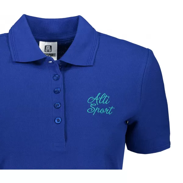 Damen-T-Shirt mit Kragen ALTISPORT ALW056210 KÖNIGSBLAU 