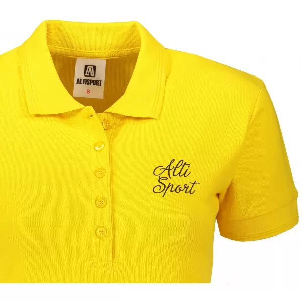  Damen-T-Shirt mit Kragen ALTISPORT ALW056210 GELB 