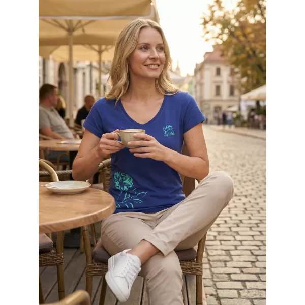 Damen-T-Shirt ALTISPORT ALW108162 KÖNIGSBLAU 