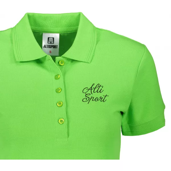  Damen-T-Shirt mit Kragen ALTISPORT ALW056210 APFELGRÜN 