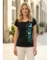 Damen-T-Shirt ALTISPORT ALW096122 SCHWARZ UND BLAU