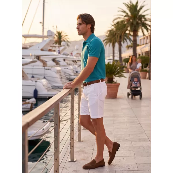  Premium-T-Shirt für Herren mit Kragen ALTISPORT ALM002203 DUNKLES TÜRKIS 