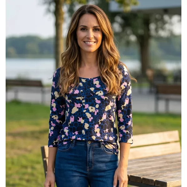  Damen-T-Shirt KIXMI MENDY DUNKELBLAU 