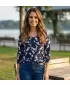 Damen-T-Shirt KIXMI MENDY DUNKELBLAU