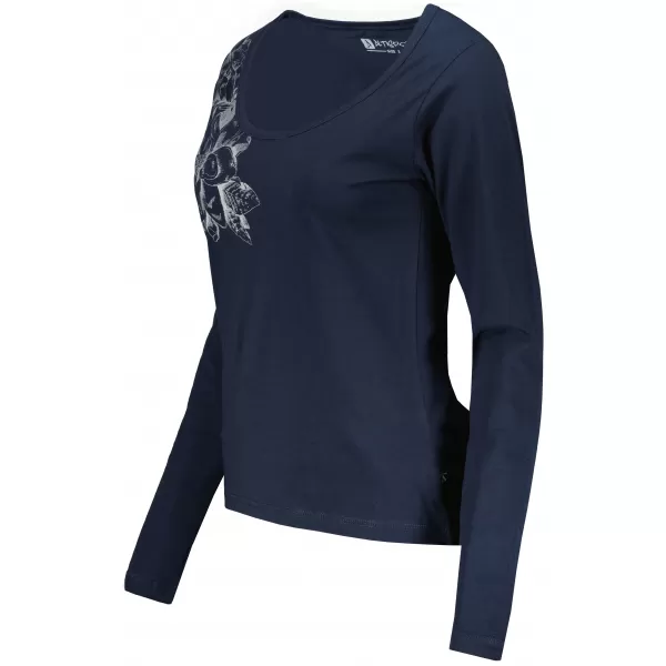  Damen-T-Shirt ALTISPORT KOLIA LTSU837 DUNKELBLAU/GRAU 