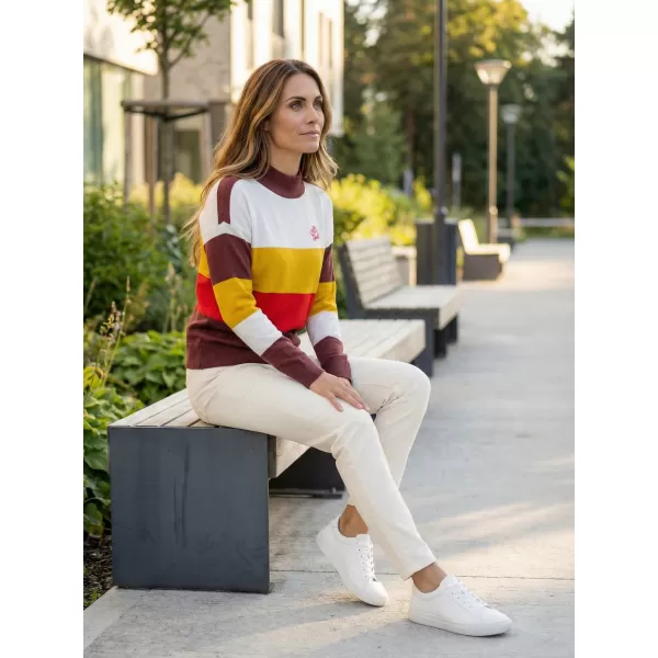  Damenpullover ALTISPORT FRAMA LPLU102 WEIßE STREIFEN 