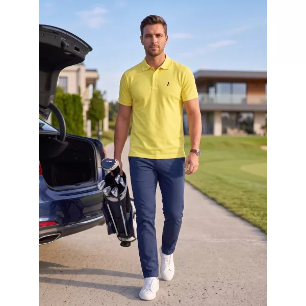  Premium-T-Shirt für Herren mit Kragen ALTISPORT ALM002203 ZITRONE 