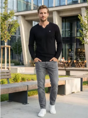 Herrenpullover ALTISPORT SWEK MPLU108 SCHWARZ