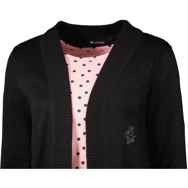  Strickjacke für Damen ALTISPORT KALISA LPLU104 SCHWARZ 