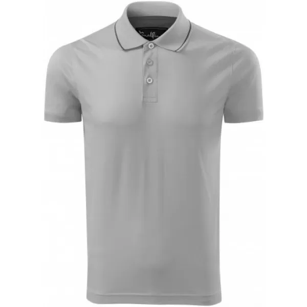 Herren-T-Shirt mit Kragen MALFINI PREMIUM GRAND 259 SILBERGRAU 