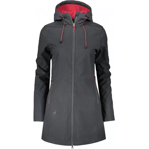  Softshell-Mantel für Damen ALTISPORT DERAURA LCTU166 DUNKELGRAU 