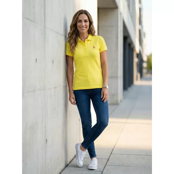  Premium-T-Shirt für Damen mit Kragen ALTISPORT ALW002210 ZITRONE 