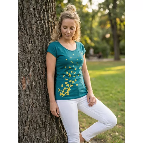  Damen-T-Shirt ALTISPORT JEDRA LTSU841 KEROSIN 