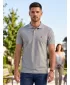 Premium-T-Shirt für Herren mit Kragen ALTISPORT ALM002203 DUNKELGRAUE HIGHLIGHTS