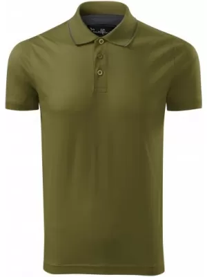 Herren-T-Shirt mit Kragen MALFINI PREMIUM GRAND 259 AVOCADOGRÜN