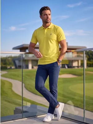Premium-T-Shirt für Herren mit Kragen ALTISPORT ALM002203 ZITRONE